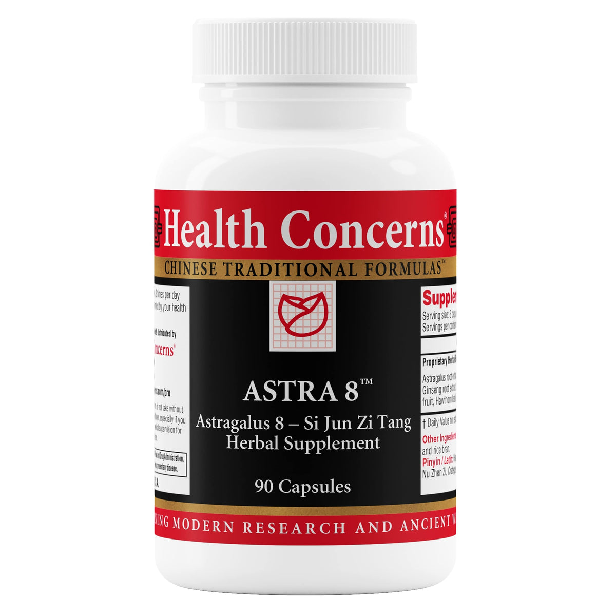 Bouteille de Health Concerns Astra 8 avec 90 capsules