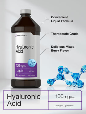 Bouteille de Horbäach Acide Hyaluronique 100 mg avec mesure