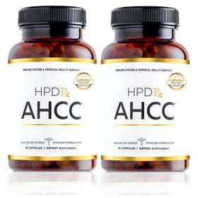 Bouteille de HPD Rx AHCC & Champignon Shiitake 1100 mg, 90 capsules