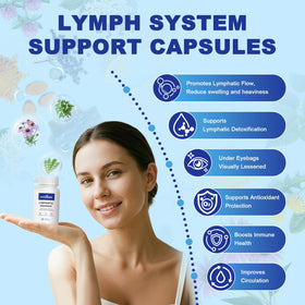 Bouteille de HUXINSK Drainage Lymphatique avec capsules visibles
