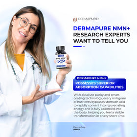 Bouteille de HVSun DermaPure+ NMN+ avec lumière naturelle