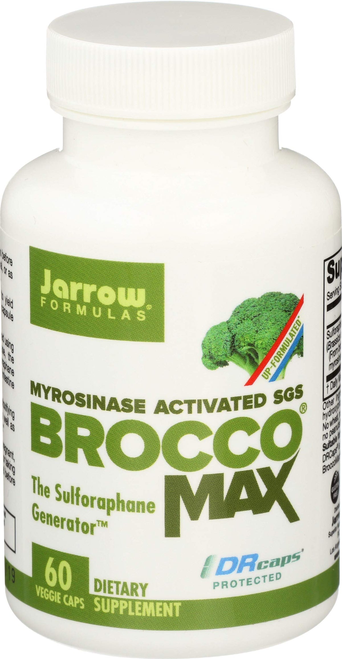 Bouteille de Jarrow Formulas Brocco Max 500 MG avec 60 capsules végétariennes