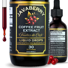 Bouteille de Javaberry Extrait de Fruit de Café Complet 60mL vue de face