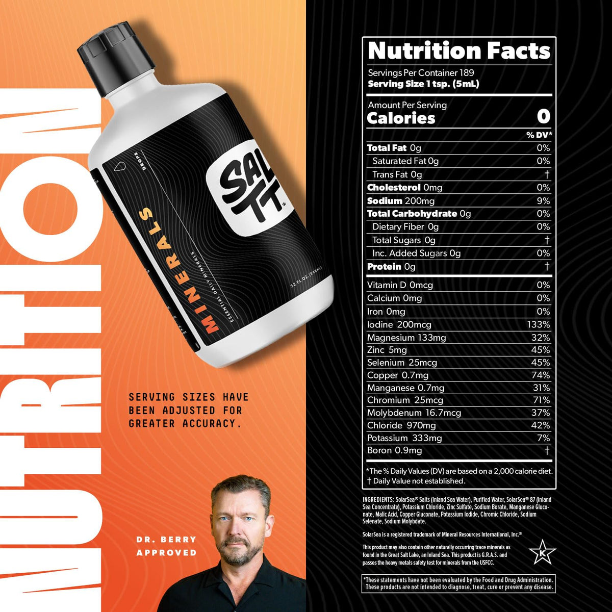 Bouteille de Keto Chow Minéraux en Gouttes 32 oz sur un bureau