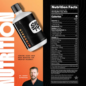 Bouteille de Keto Chow Minéraux en Gouttes 32 oz sur un bureau