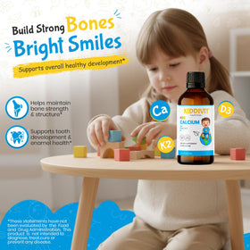 Bouteille de Kiddivit Calcium Liquide pour Enfants avec bouchon