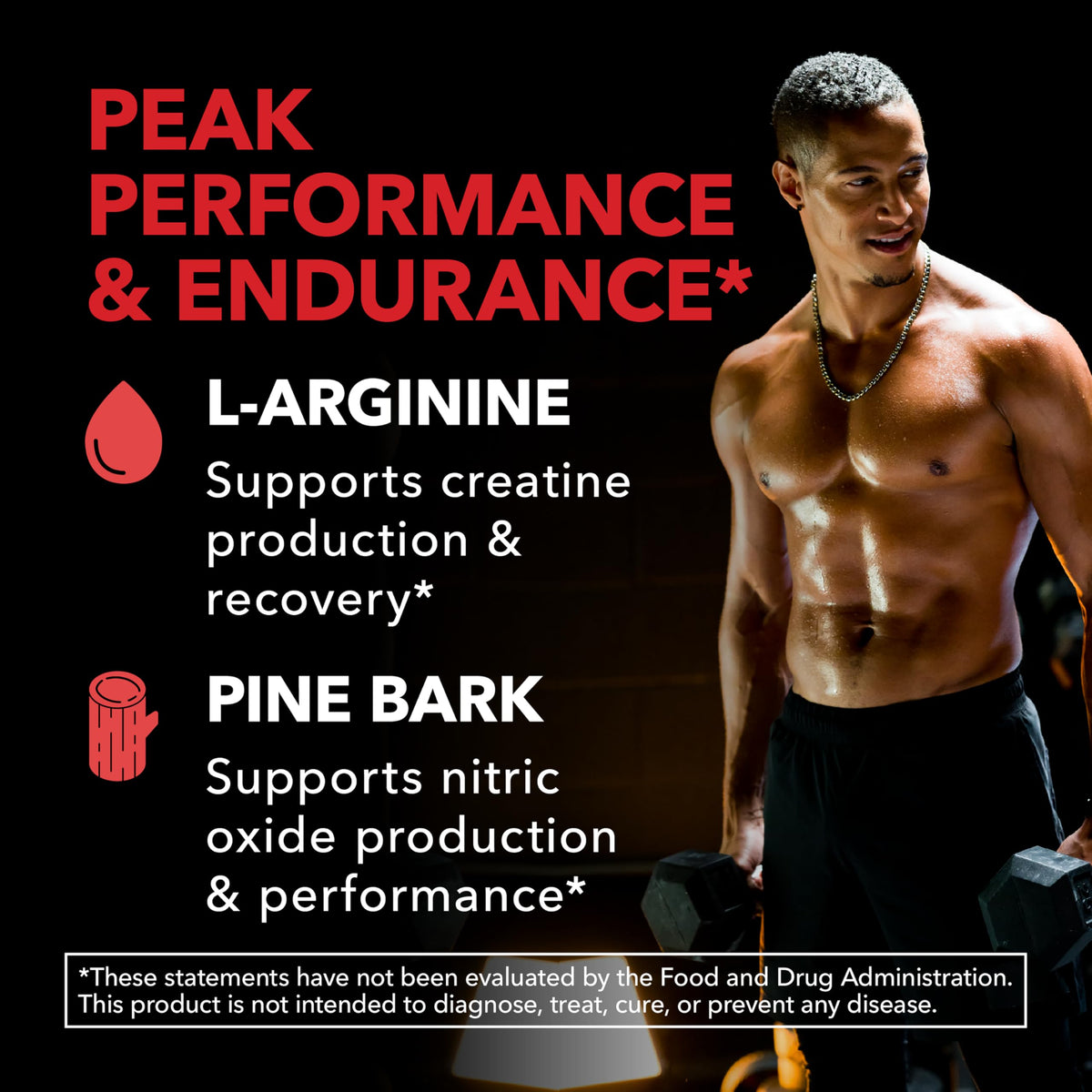 Bouteille de L-Arginine avec étiquette visible