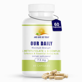 Bouteille de L-Méthylfolate B Complex 60 gélules vue de face