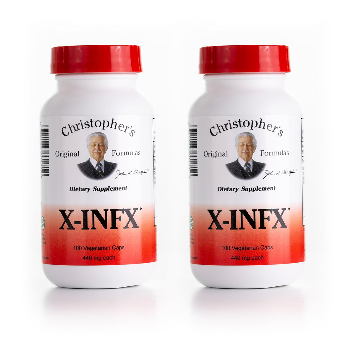 Bouteille de la formule X-INFX de Christopher's vue de face