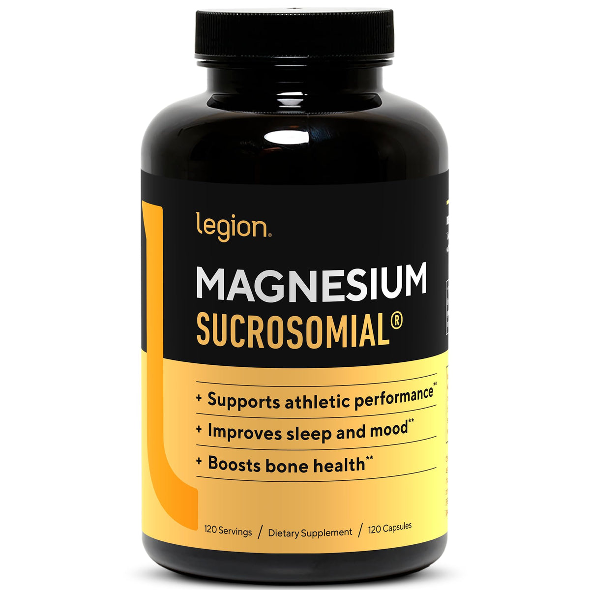Bouteille de LEGION Compléments Magnesium Sucrosomial vue de face
