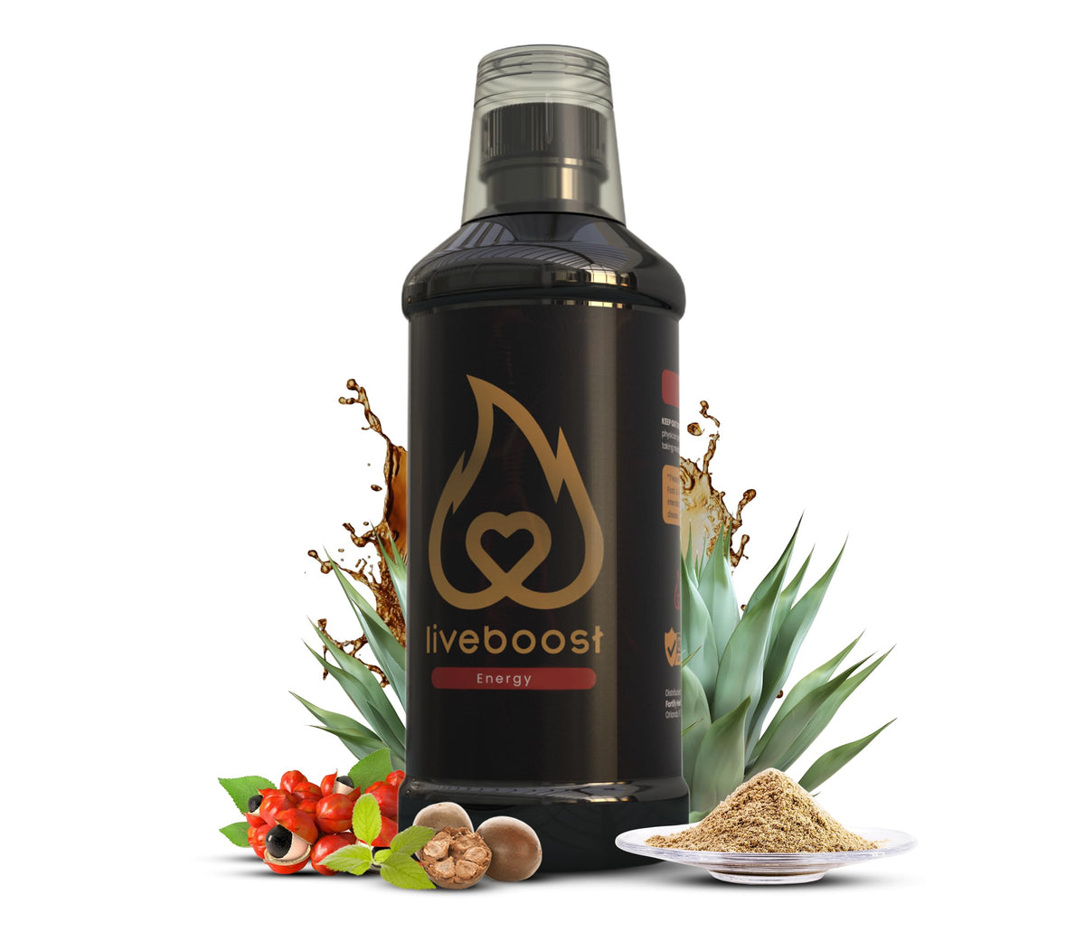 Bouteille de LIVEBOOST 480ml vue de face
