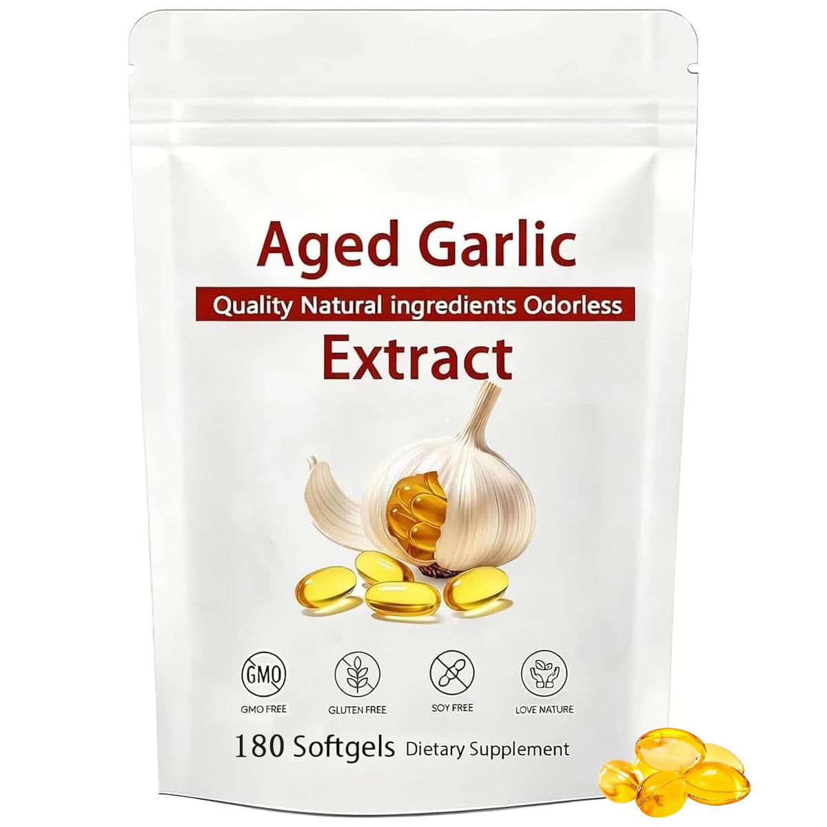 Bouteille de Louma NuvaPure Aged Garlic 7500mg vue de face