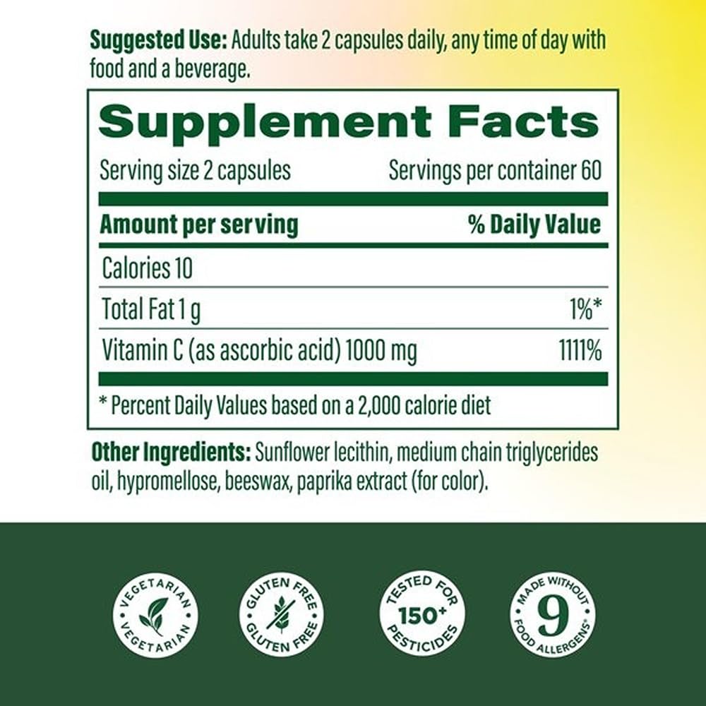 Bouteille de MegaFood Vitamine C Liposomale avec étiquette
