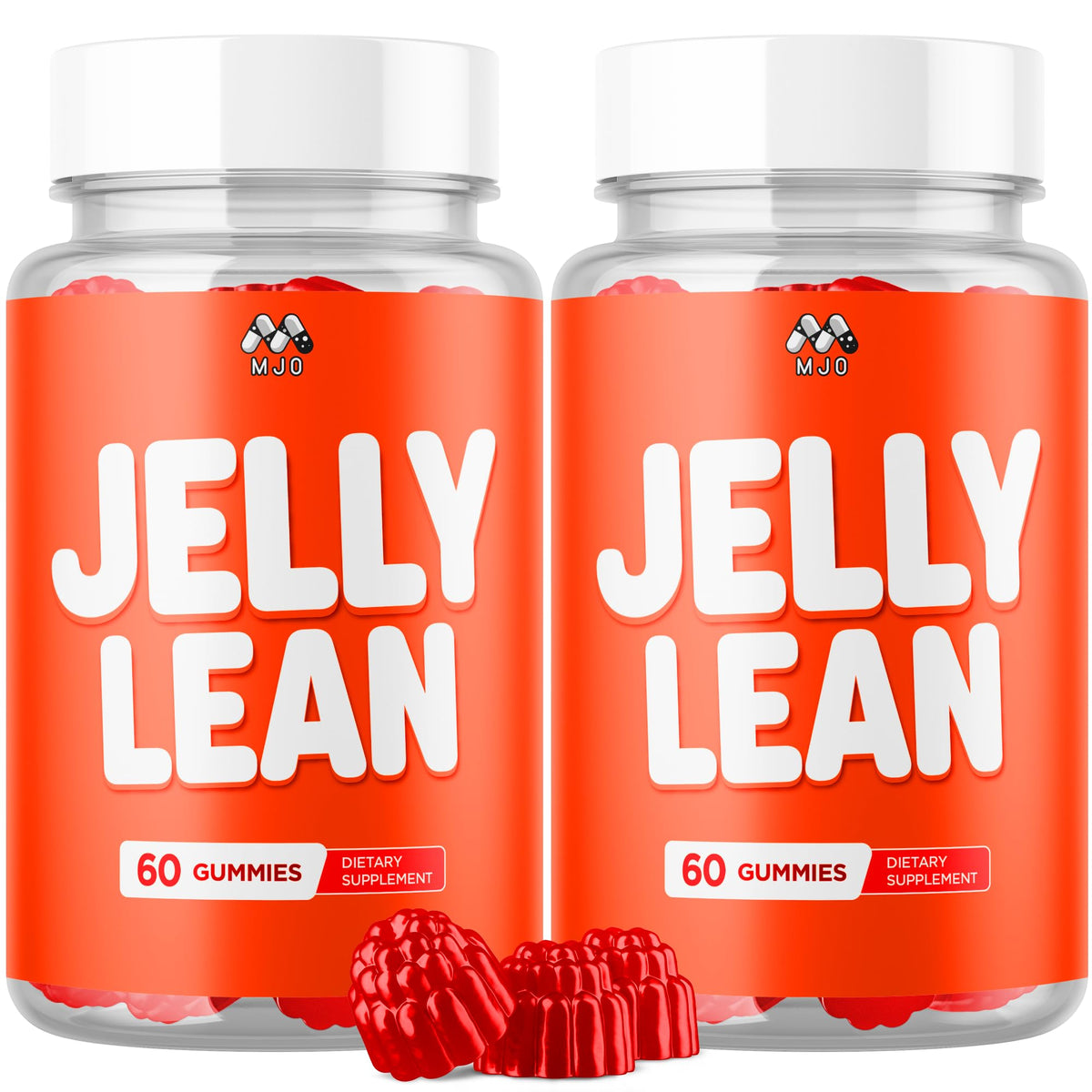 Bouteille de MJO Jelly Lean Gummies 120 gélifiés vue de face
