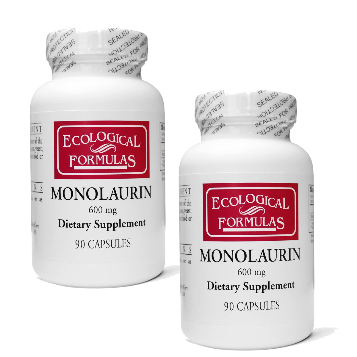 Bouteille de Monolaurin 600 mg Ecological Formulas vue de face