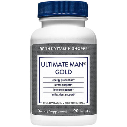 Bouteille de Multivitamine Ultime Homme de The Vitamin Shoppe, 90 comprimés