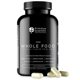 Bouteille de multivitamines entières pour hommes Primitive Scientific, 120 capsules