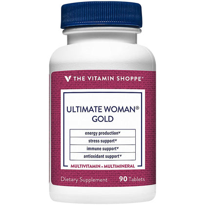 Bouteille de Multivitamines Gold Femme The Vitamin Shoppe vue de face