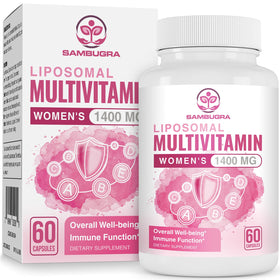 Bouteille de multivitamines liposomales Sambugra pour femmes, 60 capsules