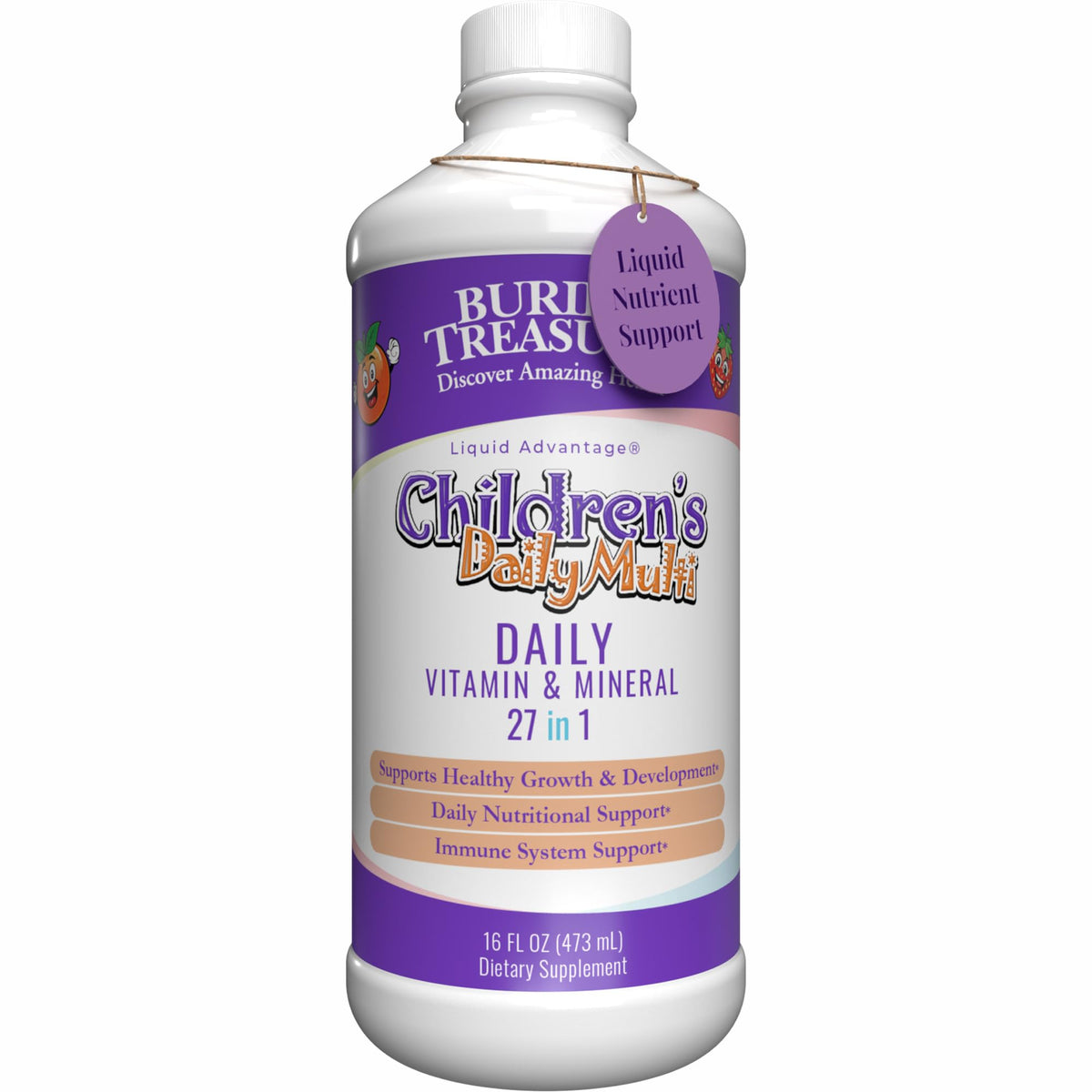 Bouteille de multivitamines liquides enfants Select Nutrition 590g