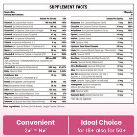 Bouteille de multivitamines Sambugra sur un fond neutre