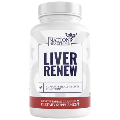 Bouteille de NATION HEALTH MD Liver Renew 150g vue de face