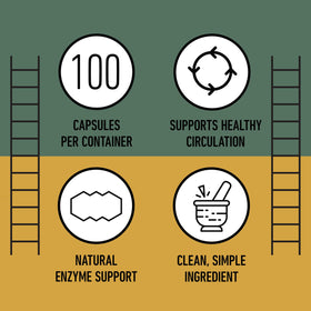 Bouteille de Nattokinase 570mg avec mise en scène de style de vie