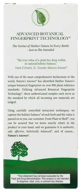 Bouteille de Nature's Answer Cranberry avec étiquette