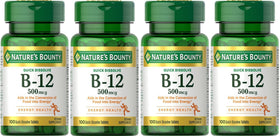 Bouteille de Nature's Bounty Vitamine B-12 500 mcg, vue avant