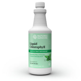 Bouteille de Nature's Sunshine Chlorophylle Liquide 480 ml avec étiquette