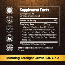 Bouteille de Nectar de Pharaon XT 24K avec étiquette