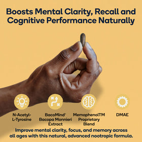 Bouteille de Nedley Health Focus avec capsules