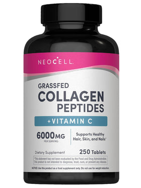 Bouteille de NeoCell Collagen Peptides 250 comprimés avec label