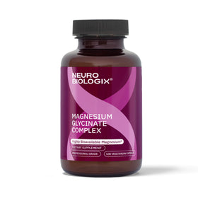 Bouteille de Neurobiologix complexe de glycinate de magnésium, 100 capsules