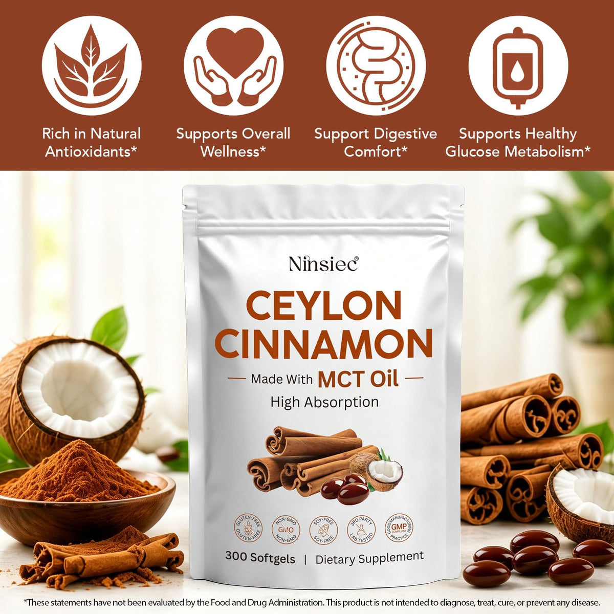 Bouteille de Ninsiec Cannelle de Ceylan avec étiquette