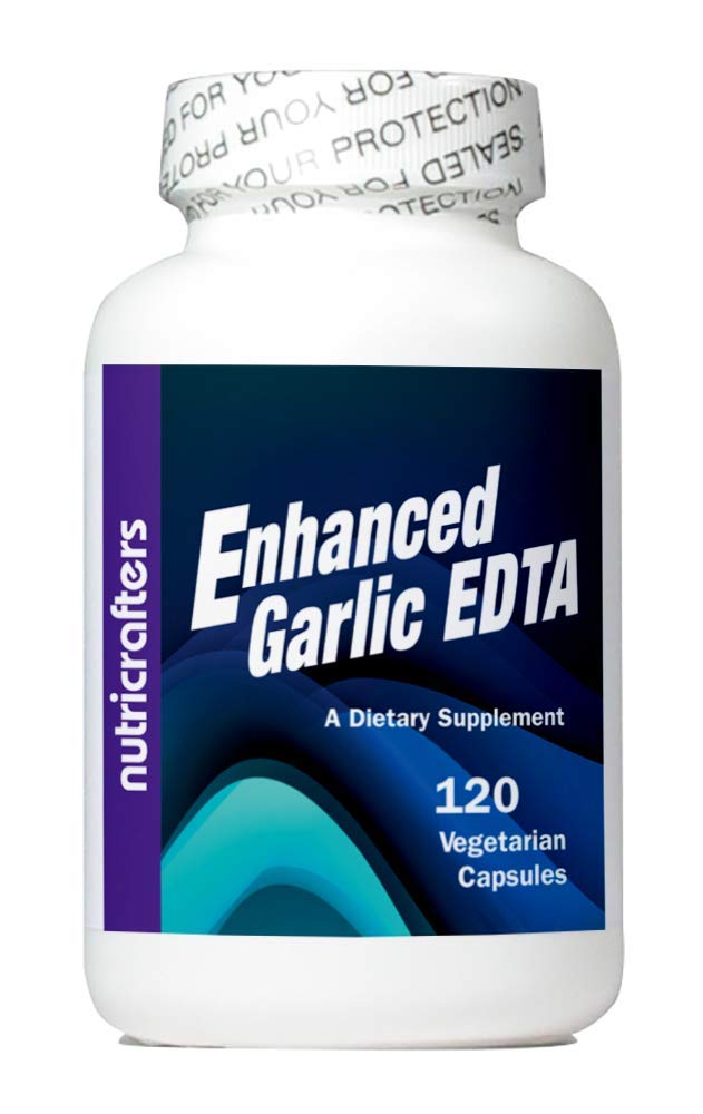 Bouteille de NutriCrafters Ail EDTA 1000mg avec 120 capsules