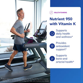 Bouteille de Nutrient 950 avec capsules visibles