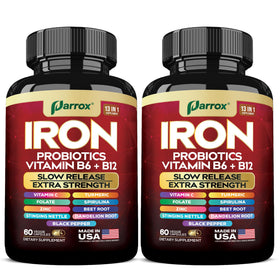 Bouteille de Parrox Fer Bisglycinate 60 capsules vue de face
