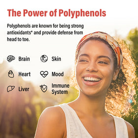 Bouteille de polyphénols Sihat Sejahtera sur une table