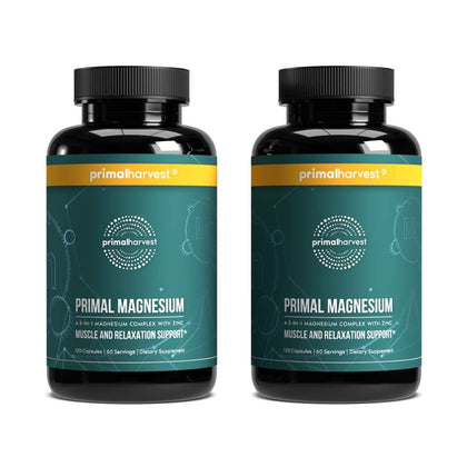 Bouteille de Primal Harvest Magnésium 275g vue de face