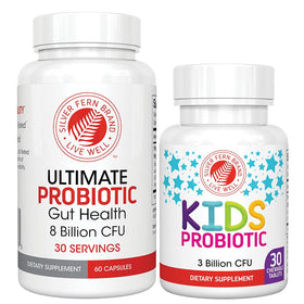 Bouteille de probiotiques Silver Fern avec 60 capsules pour adultes