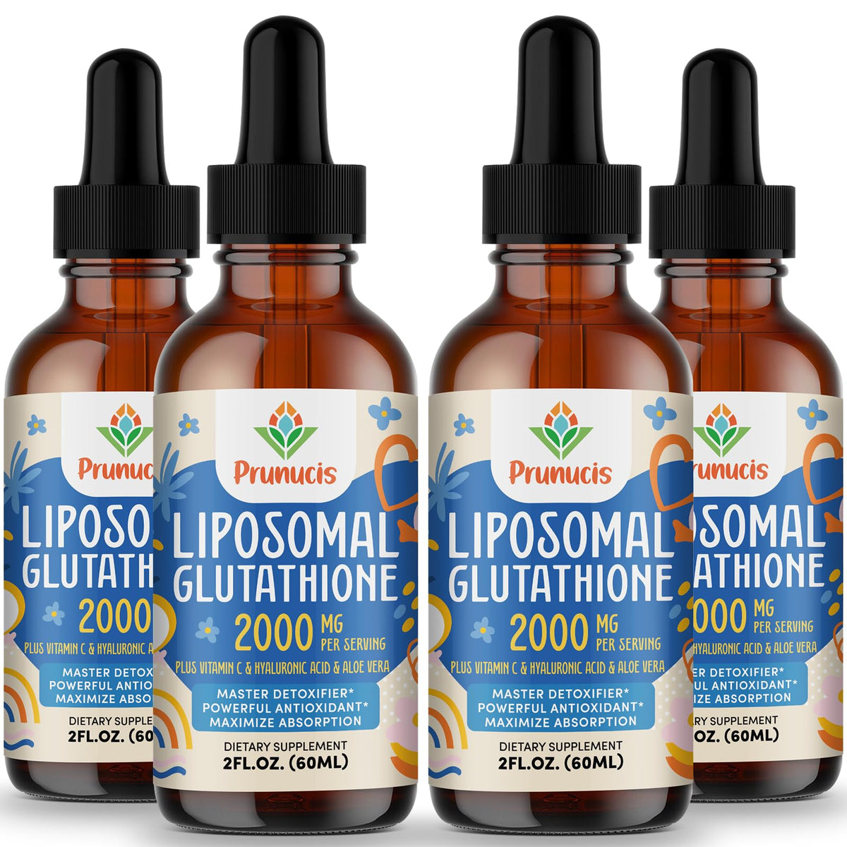 Bouteille de Prunucis Liposomal Glutathione 2000 MG vue de face