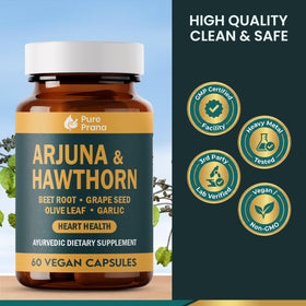 Bouteille de Pure Prana Complément Coeur avec étiquette