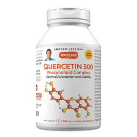 Bouteille de Quercetin 500mg ANDREW LESSMAN vue de face