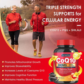 Bouteille de Quinovit CoQ10 300mg avec étiquette