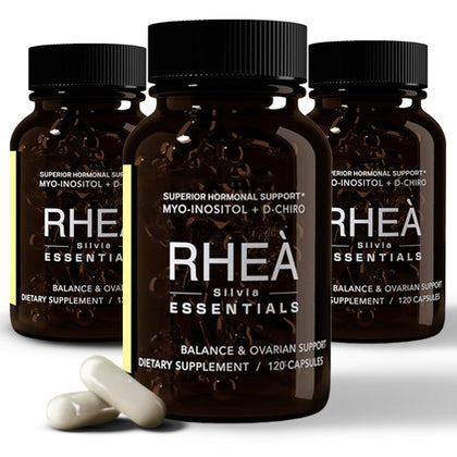 Bouteille de RHEASILVIA contenant 120 capsules de Myo-Inositol et D-Chiro Inositol