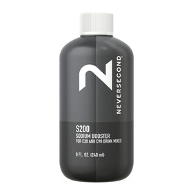 Bouteille de S200 Sodium support NeverSecond vue de face
