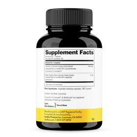 Bouteille de Sandhu's Curcumin C3 Complex avec étiquette