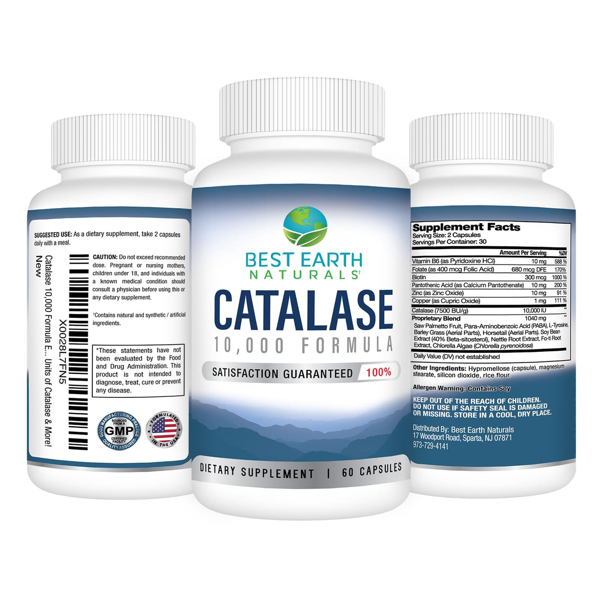 Bouteille de shampooing Catalase 8 oz de Best Earth Naturals