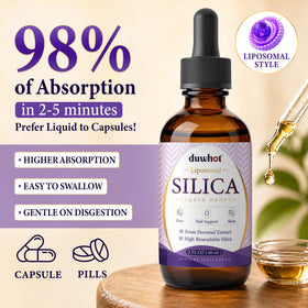 Bouteille de silice liquide liposomale duwhot dans un cadre de vie quotidien